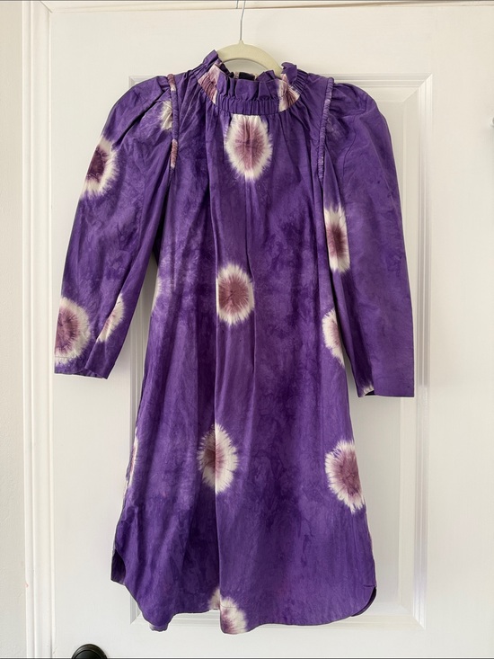 Sea New York Dresses & Skirts - Sea New York Purple Tie-Dye Ruffled Neck Dress